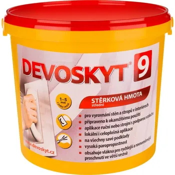 Malířská stěrka Devoskyt 9 - stěrka k vyrovnávání povrchů s velkými nerovnostmi 9kg