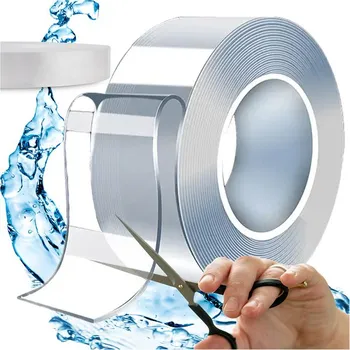 Oboustranná průhledná NANO páska 3 metry, šířka 1 cm, tloušťka 2 mm