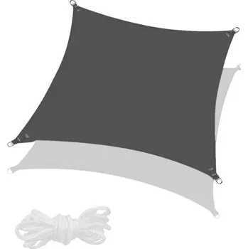 Krycí plachta Stínící sluneční plachta 3x3 m SPRINGOS SN0054 tmavě šedá