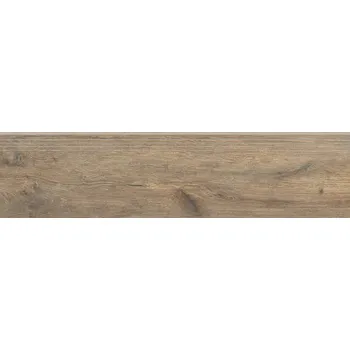 Dlažba Guardian Wood brown stopnica mat - schodovka rektifikovaná 29,7x120,7 hnědá 165680