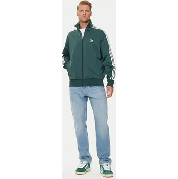 Dámská mikina adidas Mikina adicolor Classics Firebird IY9892 Zelená Loose Fit L