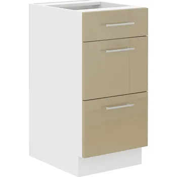 Stolarz-Lempert Kuchyňská skříňka Lara Cappucino - dolní 40 D 3S šuplíková PREMIUM BOX