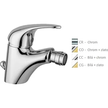 Paffoni NETTUNO DUE stojánková bidetová baterie Barva: Barva (bílý lesk nebo černá) + chrom ND135CC