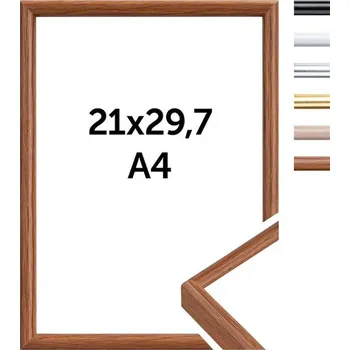 Rám na obraz Doerr WOOD FRAME 21x29,7 cm, A4 fotorám (pasparta na 15x20 cm)