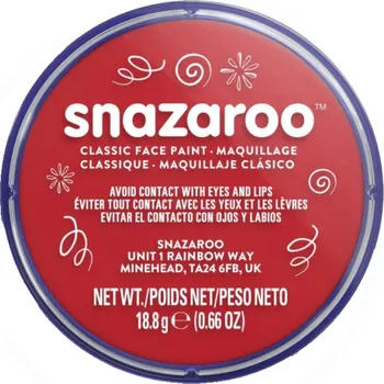 Speciální výtvarná barva Barva na obličej Snazaroo - červená - 18 ml - 055
