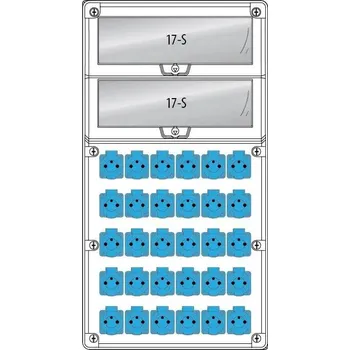 Rozvaděč Pawbol zásuvková rozvodnice R-BOX 740 ( 30x230V ), B.18.740-7