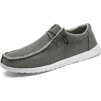 Pánské tenisky Pánské jarní tenisky z prodyšného plátna pro pohodlnou jízdu a chůzi Barva: Tmavě Šedá, Velikost: 39