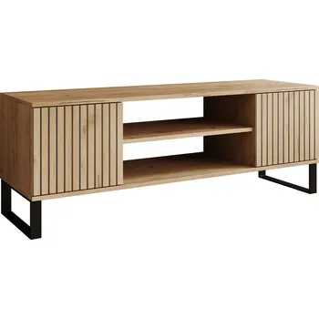 Šatní skříň ADRK RTV stolek LORELLO OC, černá/dub craft Šířka (cm): 135