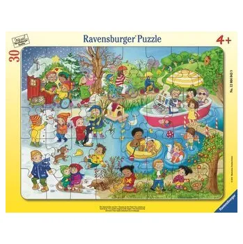 Puzzle RAVENSBURGER Puzzle 4 roční období u vody 30 dílků