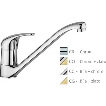 Vodovodní baterie Paffoni NETTUNO DUE dřezová stojánková baterie Barva: Chrom ND182CR