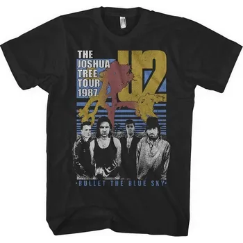 Pánské tričko U2 Bullet The Blue Sky Black S Tričko