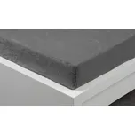 Prostěradlo mikroplyš TMAVĚ ŠEDÉ 180x200 cm