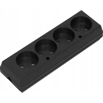 Elektrická zásuvka Elektrická prodlužovací lišta rozbočka Jonex černá