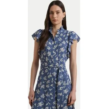 Dámské šaty LAUREN RALPH LAUREN Košilové šaty 200970726001 Modrá Regular Fit 12