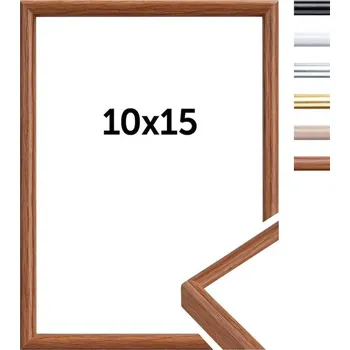 Rám na obraz Doerr WOOD FRAME 10x15 cm fotorám (pasparta na 7x10 cm, opěrná noha)