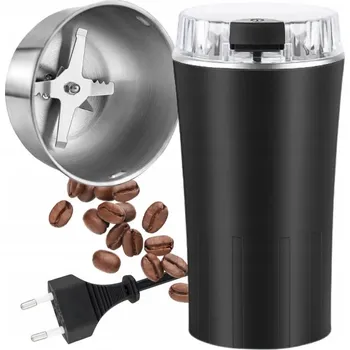 Kuchyňský mlýnek SILNÝ ELEKTRICKÝ MLÝNEK NA KÁVU, KOŘENÍ, OŘECHY A SEMÍNKA - ČERNÝ