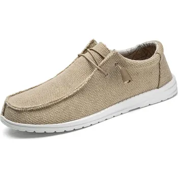 Pánské tenisky Pánské jarní tenisky z prodyšného plátna pro pohodlnou jízdu a chůzi Barva: Khaki, Velikost: 45