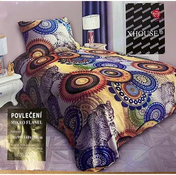 Povlečení XHOUSE Mikroplyšové povlečení TYGR 140x200cm, 70x90cm