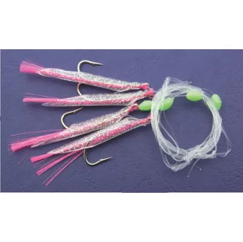 Rybářský háček Mistrall systém pro lov tresek 0,60mm velikost háčku 3/0 růžová 1