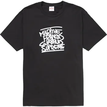 Pánská móda Supreme Marithé + François Girbaud Tee Black Velikost: L