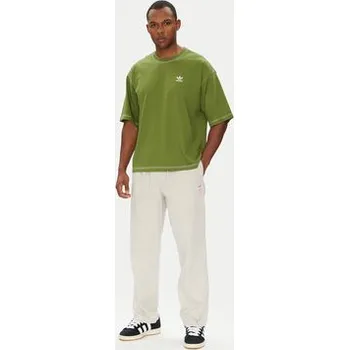 adidas T-Shirt Trefoil Essentials JX5245 Zelená Regular Fit M