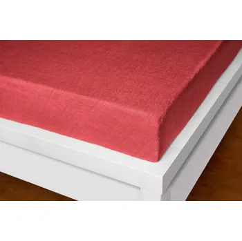 Prostěradlo Innova Prostěradlo froté Exclusive červené 90x200 cm