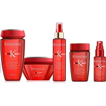 Kosmetická sada Kérastase Soleil Summer Set 2025 - Šampon 250ml + Maska 200ml + Olejová mlha 150ml + Šampon 80ml + Olejová mlha 45ml Dárková sada