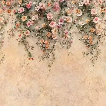 Úplet, Květinový závěs meruňkový, panel (E) (Top kvalitní úplet Bella)