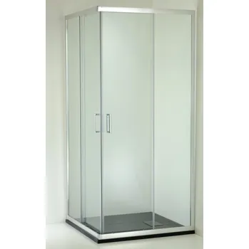 HOPA - Sprchový kout BARCELONA PLUS QUADRATO - Barva rámu - Chrom/Leštěný hliník (ALU), Rozměr A - 80, Rozměr B - 80, Směr zavírání - Univerzální Levé / Pravé, Výplň - Čiré bezpečnostní sklo - 5 / 6 mm OLBBAR80CCBV