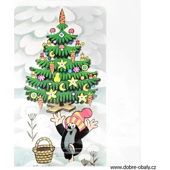 Dárková taška Vánoční igelitová taška L - KRTEČEK - Vánoční igelitová taška L