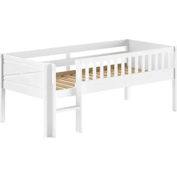 Dětská postel Bílá dřevěná dětská postel Vipack Scott 90 x 200 cm