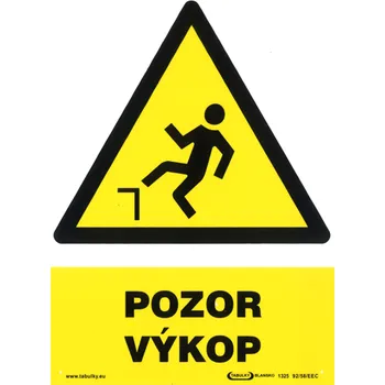 Tabulka A4 "POZOR VÝKOP"