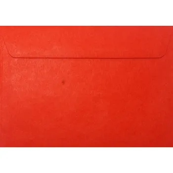 Obálka Ozdobné obálky C6 červené na pozvánky 10 Ks