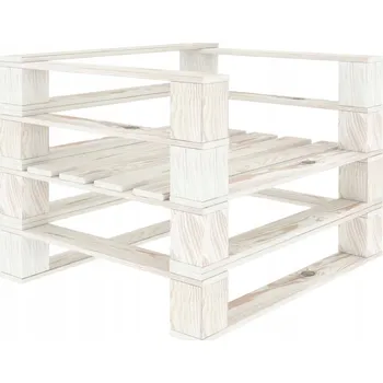 Zahradní nábytek z masivu VidaXL, bílý, 1 díl