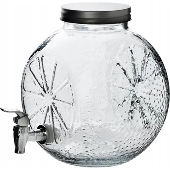 Dóza na potraviny Skleněná dóza s kohoutkem 5L MODERN KITCHEN