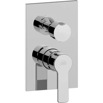 Vodovodní baterie Paffoni RED vanová/sprchová podomítková baterie Barva: Chrom matný RED018CR/M