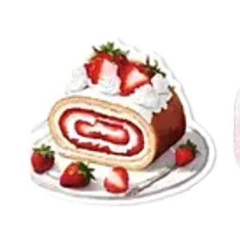 samolepka Samolepky - jahodové dezerty II (sada 5 ks)