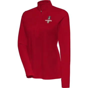 Dámská mikina Fanatics Dámská mikina Florida Panthers NHL 2025 Stanley Cup Champions Flex Quarter-Zip Pullover - Red Velikost: L