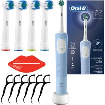Elektrický zubní kartáček Kartáček Oral-B Vitality PRO D103 CrossAction Modrý
