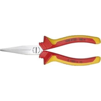 Kleště GEDORE kleště s plochými čelistmi VDE 8120 H, dlouhé čel., izol. rukoj., 160 mm