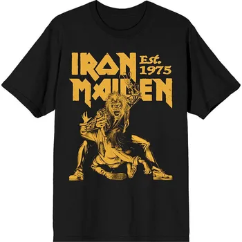 Iron Maiden Est. 1975 Claw Yellow Graphic Black 2XL Tričko