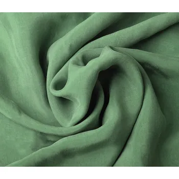 Cupro v zelené barvě se sametovým povrchem QT00759