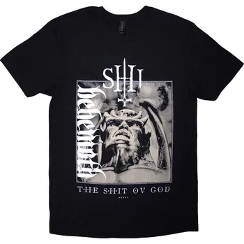 Pánské tričko Behemoth The Shit Ov God Vertical Logo Cover Black 2XL Tričko