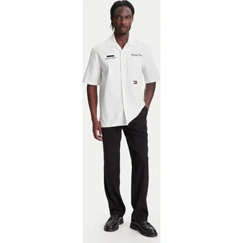 Pánská košile Tommy Hilfiger Košile F1 Movie Mechanics MW0MW41476 Écru Boxy Fit XXL