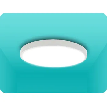 LED SVÍTIDLO S MIKROVLNNÝM A SVĚTELNÝM SENZOREM 18W 1830LM IP44 KULATÉ BÍLÝ RÁM Neutrální bílá