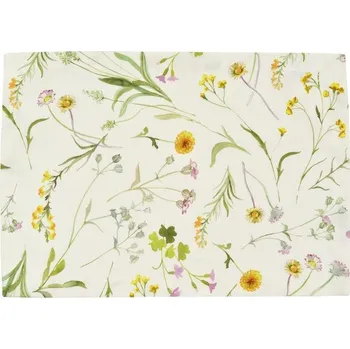 prostírání Prostírání na stůl Prato bílé s lučními květy 35x50cm, Sander