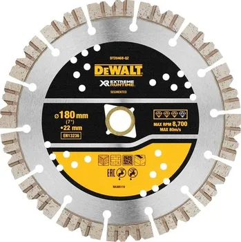 Příslušenství k brusce DeWALT DT20468-QZ - 180mm diamantový segmentový kotouč Extreme Runtime