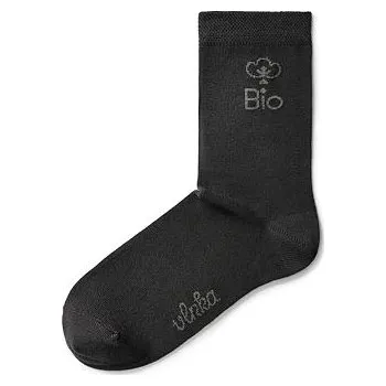 Dámská móda Vlnka Bio bavlněné ponožky černá velikost ponožek 35-38