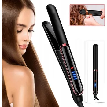 Žehlička na vlasy ŽEHLIČKA NA VLASY NA VLASY KERAMICKÁ LCD DISPLEJ 2V1 KULMA