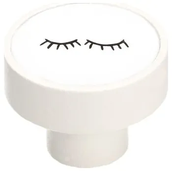 Nábytkové kování GAMET, Úchytka GD08, matná bílá, vroubkovaná